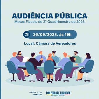 Audiência Pública para apresentação das metas fiscais do 2° quadrimestre de 2023