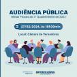 Audiência Pública para apresentação das metas fiscais do 3° quadrimestre de 2023